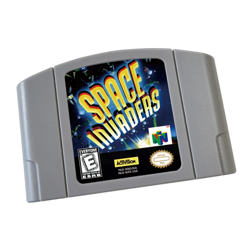 N64 games Cartridge Space invaders 64 NTSC  And PAL Version Retro Games reconstructed