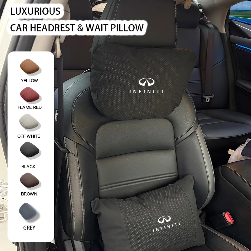 

For Infiniti Q50 G37 Fx35 G35 G25 Qx50 Qx60 Qx80 Qx55 Qx70 Q60 QX30 Accessories Car Neck Headrest Pillow Seat Lumbar Protection