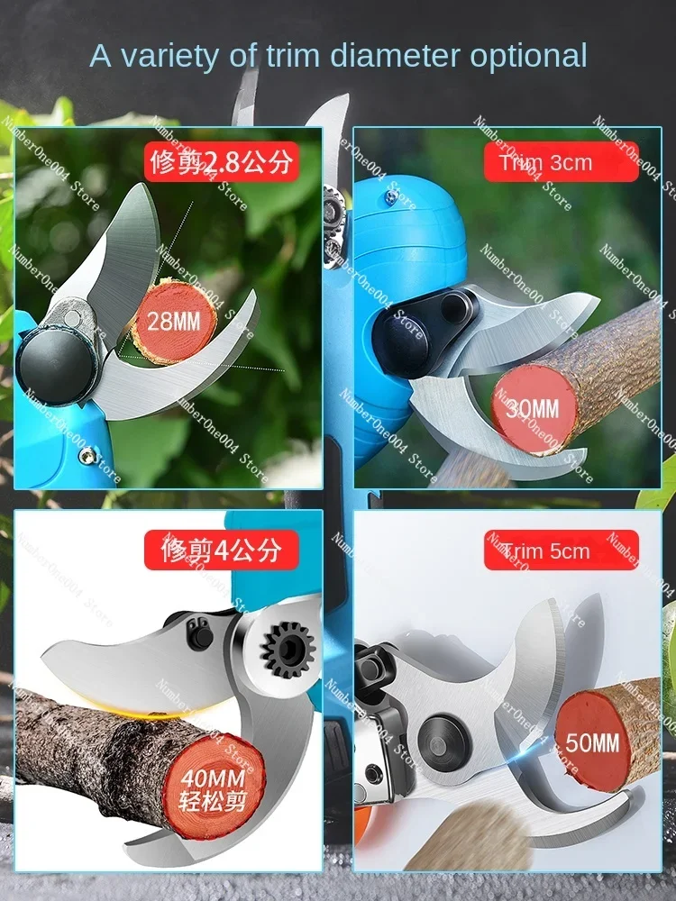 Electric Pruning Knife-Knife Fruit Tree Rechargeable Imported Strong Lithium Battery Pruning Branch Electric Scissors Electric