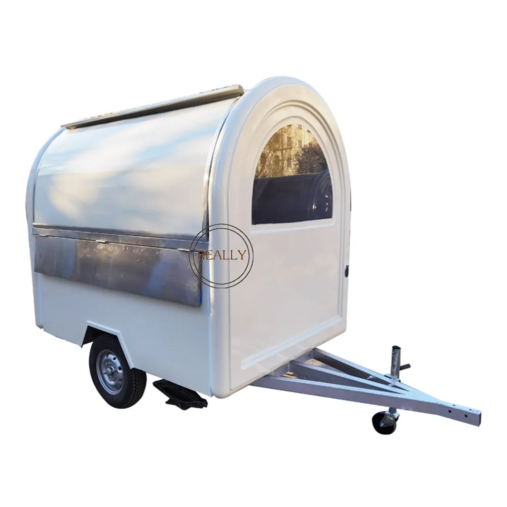 Hot Sale Mobile Street Food Trailer for Sale Stainless Steel Hot Dog Food Carts Street Dining Van