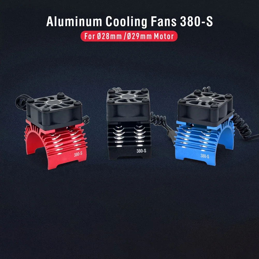 High Speed Motor Cooling Fan For 1/12, 1/10, 1/8 1/5 RC Cars With 28/29mm/36mm Heat Sink For 380 390 540 550 Brushless Motors