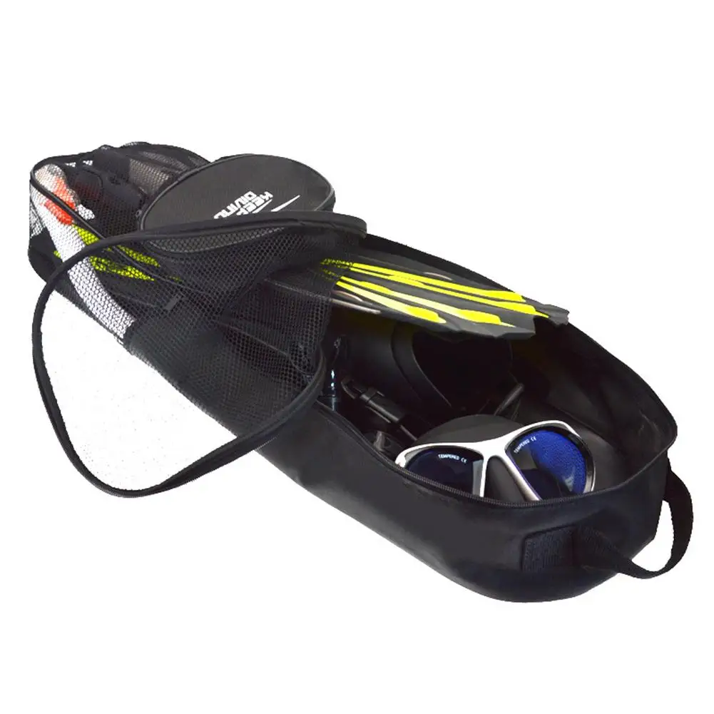 1PCS Portable Diving Bag Waterproof Freediving Fin Bag With Pocket Adjustable Shoulder Strap For Diving Hiking Swimming Bag