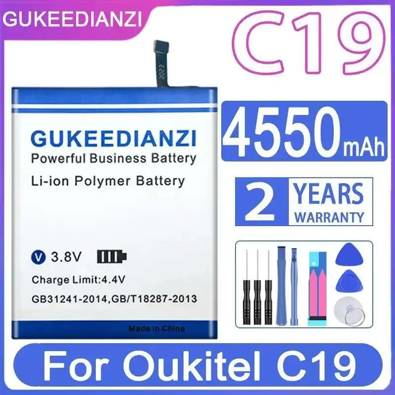 

Mobile Phone Battery Durable 4550Mah For Oukitel C19