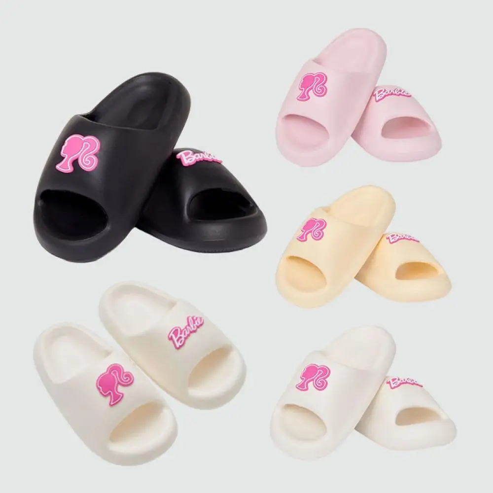New Barbie Woman Slippers Home Bathroom Sandals Non Slip Indoor Slides Soft Sole Eva Shoes Beach Shoes Girls Thanksgiving Gifts