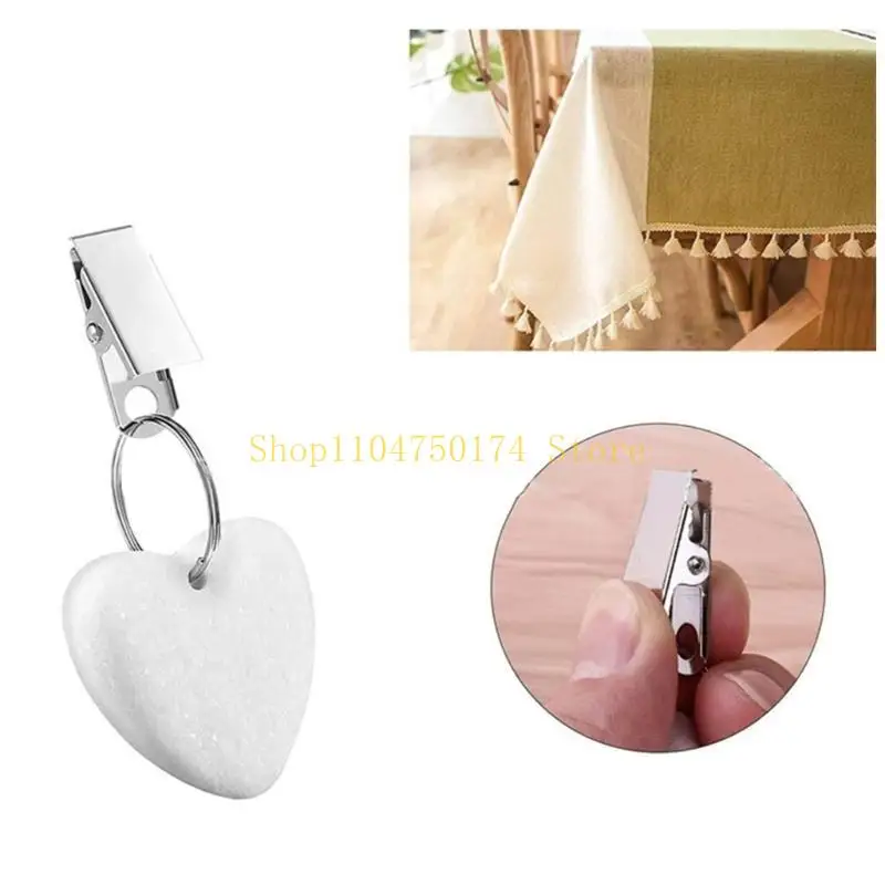 4 teile/satz Tischdecke Gewichte Marmor Stein Tisch Tuch Befestigung Clip Halter für Familie Party Camping Garten Picknick Top – Detail 3