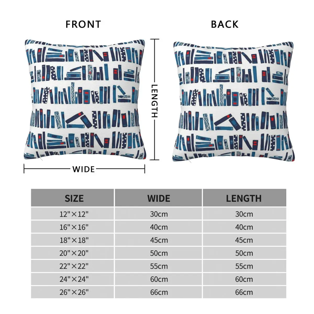Keep Reading Books Pillowcase Polyester Linen Velvet Pattern Zip Decor Throw Pillow Case Sofa Seater Cushion Case Wholesale