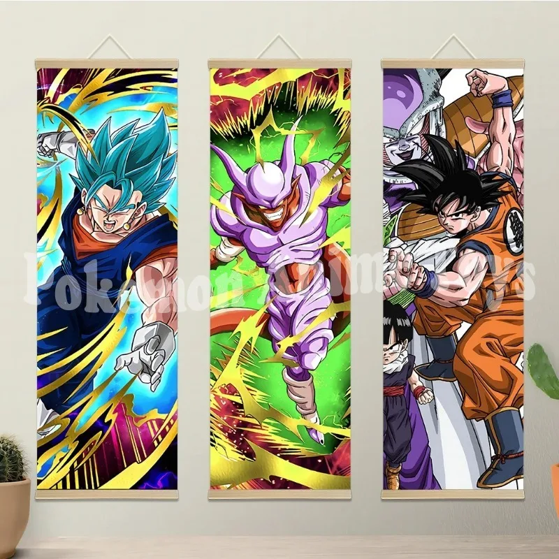 Póster de Dragon Ball Z de Anime, carteles para dormitorio, lienzo en rollo, pintura colgante de pared, decoración del hogar, póster de Anime, arte de pared, decoración de habitación