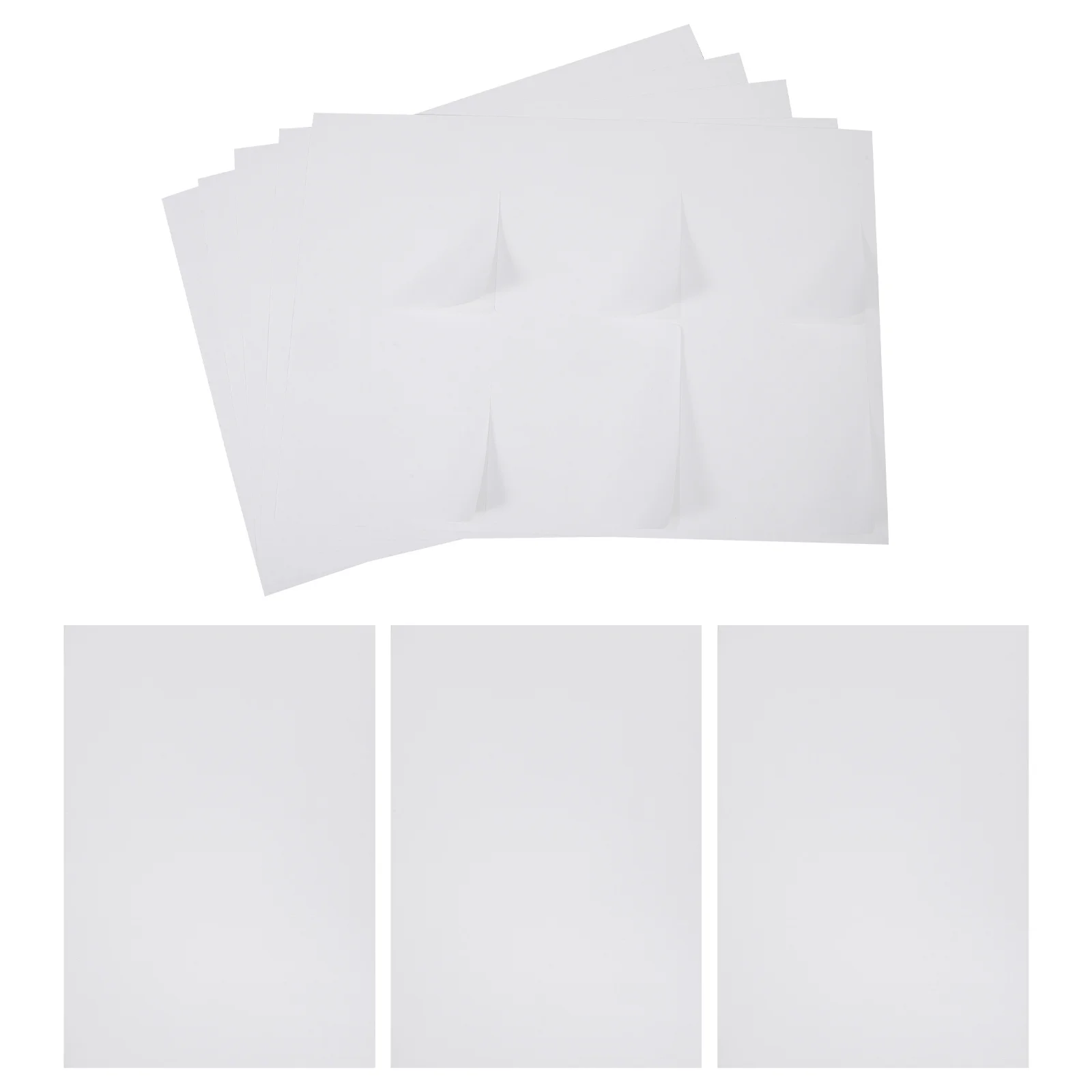 100 Sheets A4 Matte Sticker Paper Self Adhesive Printable Labels for Printer Waterproof Adhesive Label Paper