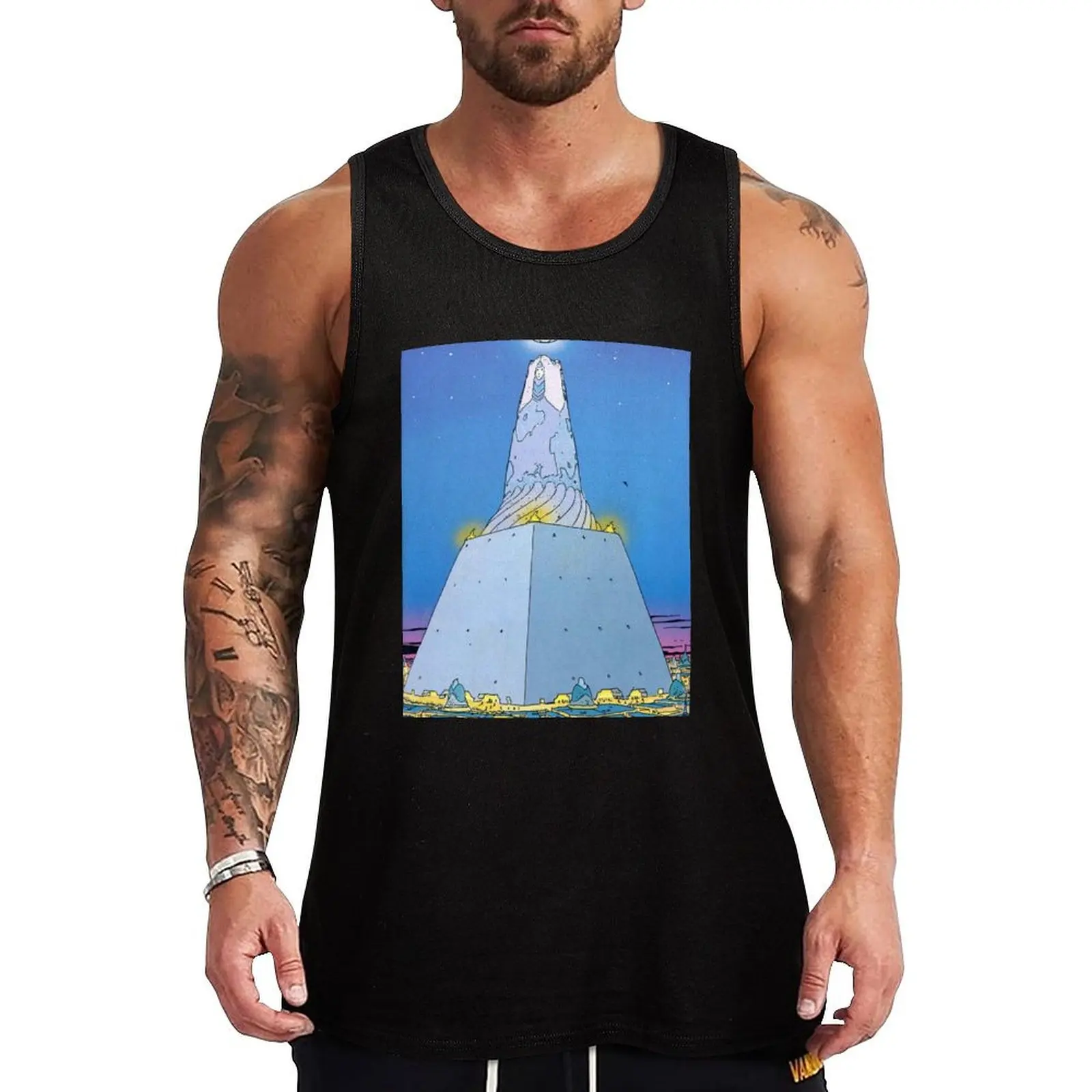 

Jean Giraud Tank Top T-shirt sports Men's tops gym shirt man bodybuilding t-shirt