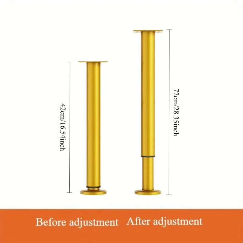 1pc expandable adjustable support foot reinforced hard furniture legs sofa leg bed bottom load-bearing bracket sofa
