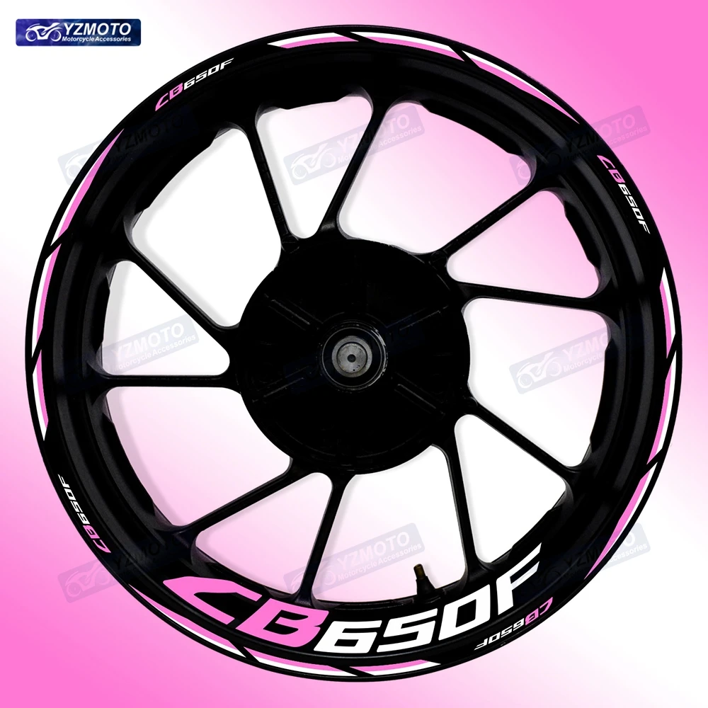 For Honda CB650F CB 650F Motorcycle 17 Inch Front Rear Wheel Sticker Racing Decal Reflective Decorative Hub Stripe Rim Stickers