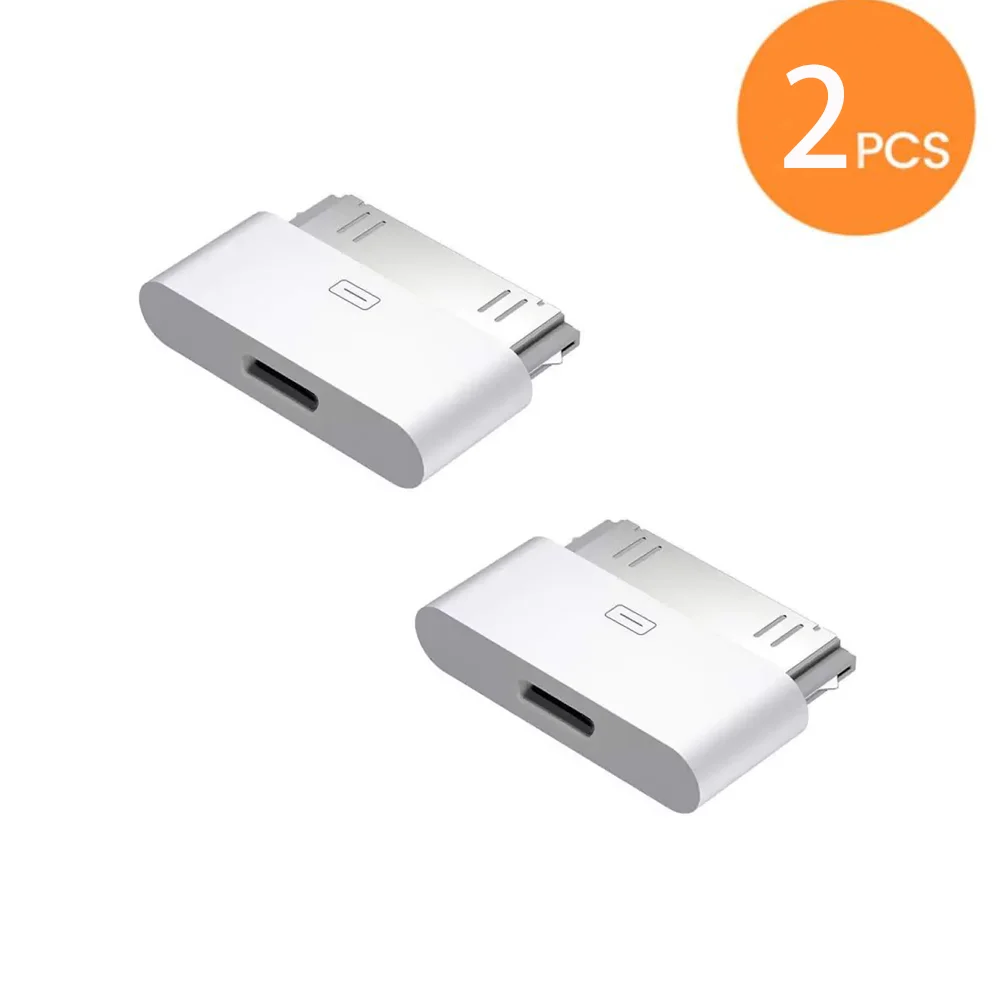 Oplaad- en synchronisatiekabel voor iPhone 4 4S iPad 2 3 iPod Touch, 8-pins mannelijk naar 30-pins vrouwelijk adapter