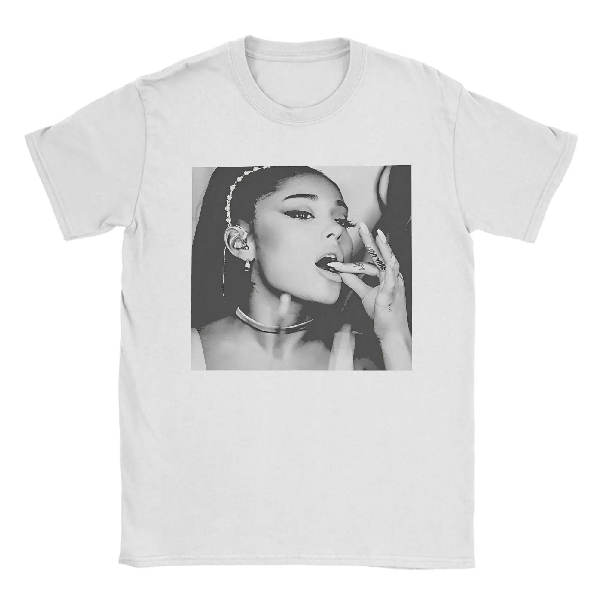 Men Arianas Sweetener World Tour T Shirts Grande Pure Cotton Clothes Fun Short Sleeve Crewneck Tees Graphic T-Shirt