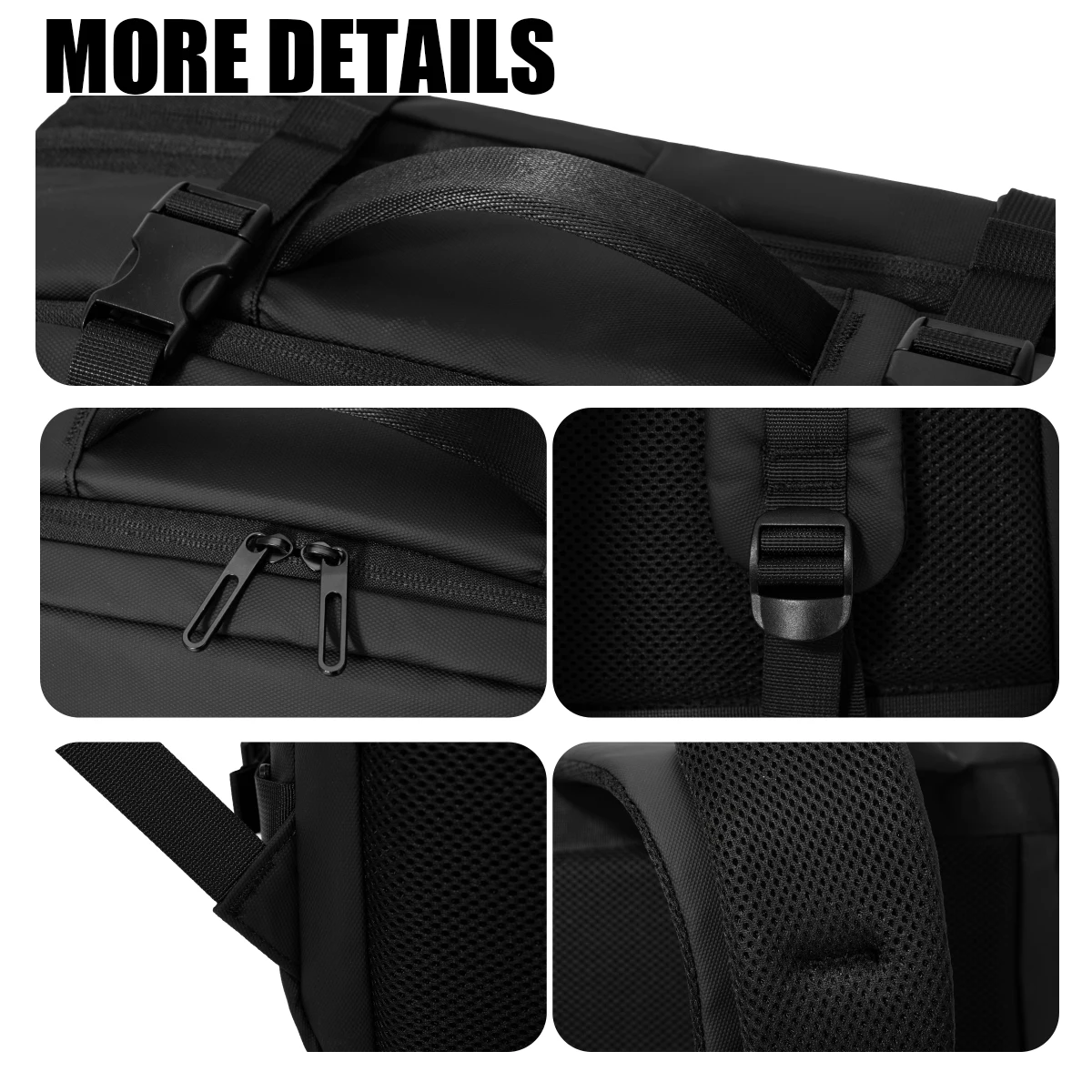 Large-Capacity Backpack Men's Travel Bag Multifunctional Computer Bag for Business Trips, Expandable for Conferences and International Travel