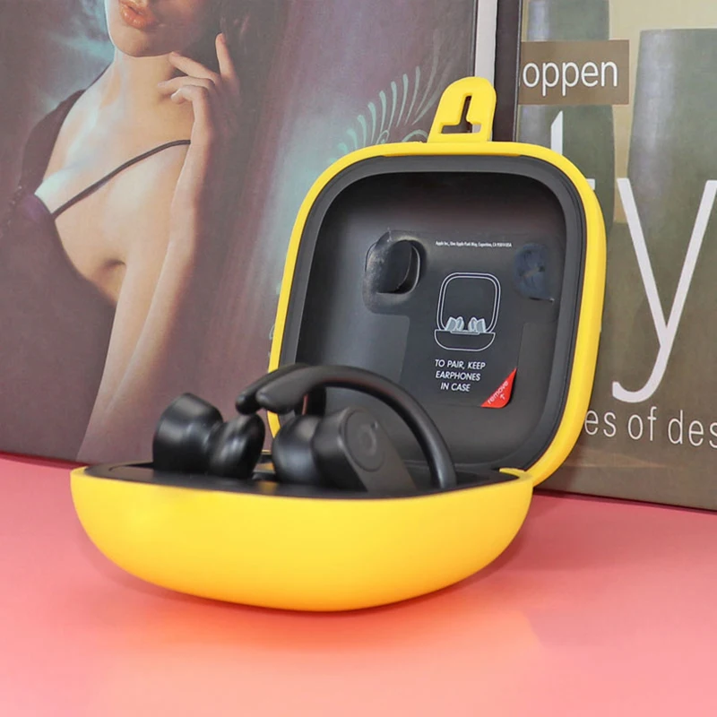 macio do fone de ouvido do silicone para batidas powerbeats pro caixa de carregamento sem fio bluetooth fone substituicao case protetor case 01