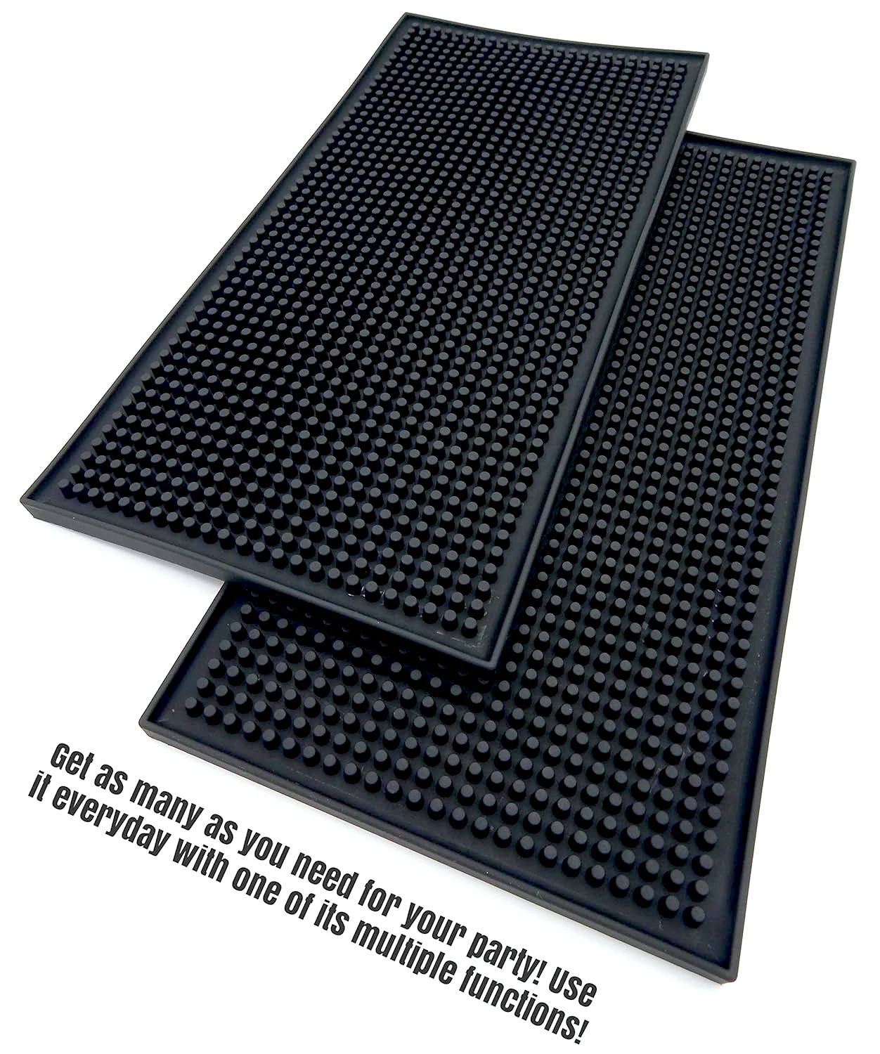 PVC Bar Service Spill Mat Wear-resistant Rectangle Coffee Maker Mat Waterproof Non-slip Dishwasher Safe for Home Kitchen Table