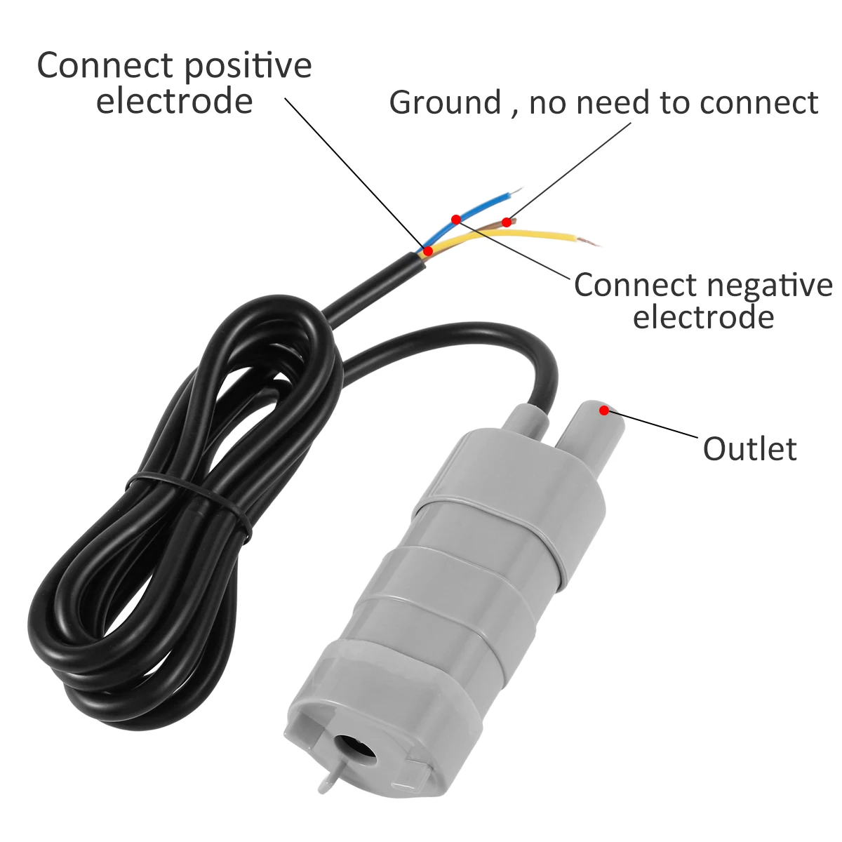 Mini Water Pump DC 12V Submersible Water Pump 900L/H Portable High Flow Pumps Compact High Lift Diesel Oil Water Pump for House