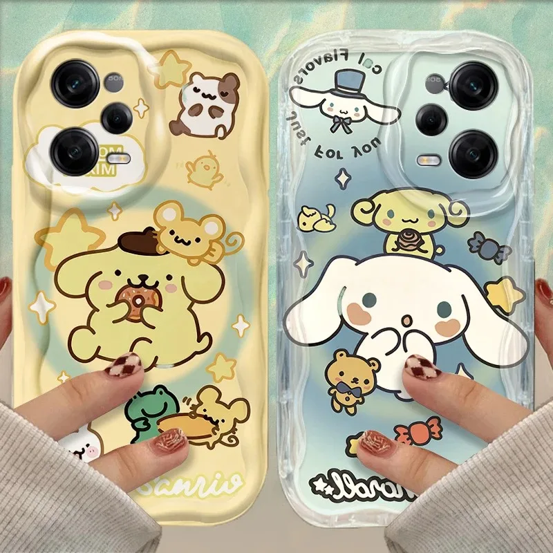 Cinnamoroll Pom Purin Phone Case For Xiaomi Redmi Note 13 12 11 Pro Plus 4G 5G 12S 11S 10 10S 9 9S 8 13C 12C 10C Turbo 3 Cover