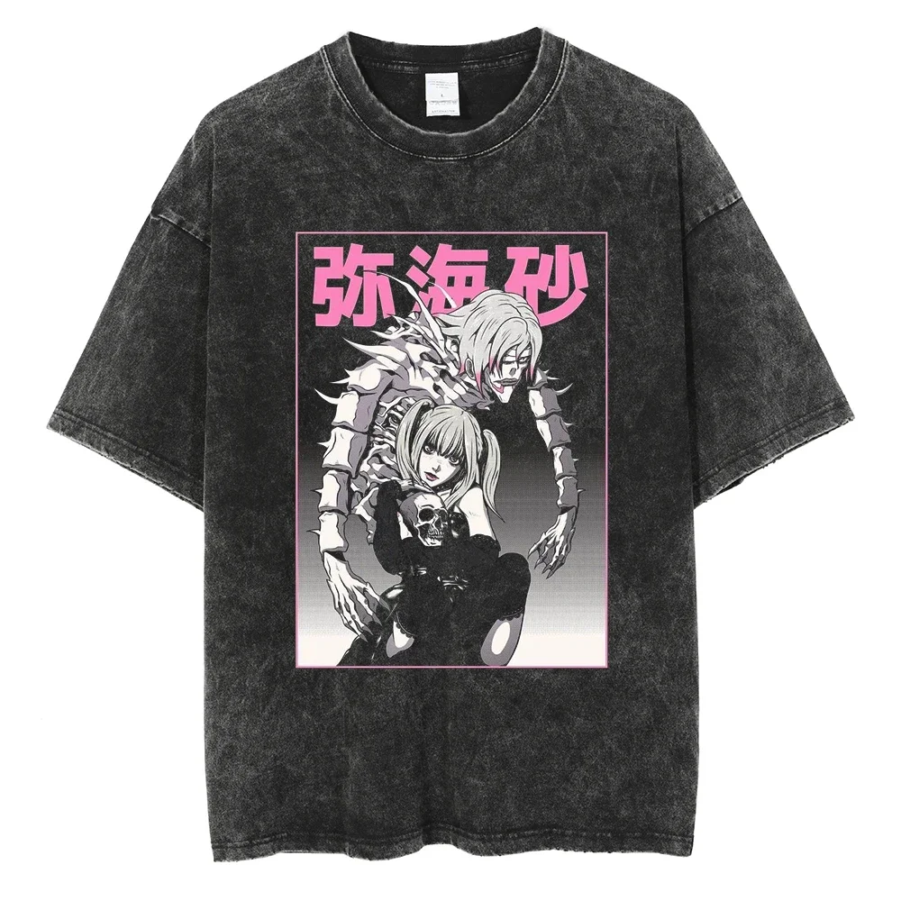 

Anime Graphic Print Harajuku Summer Short Sleeve T-Shirt Hip Hop Streetwear Tshirt Cotton Top Tee Men Vintage T Shirt