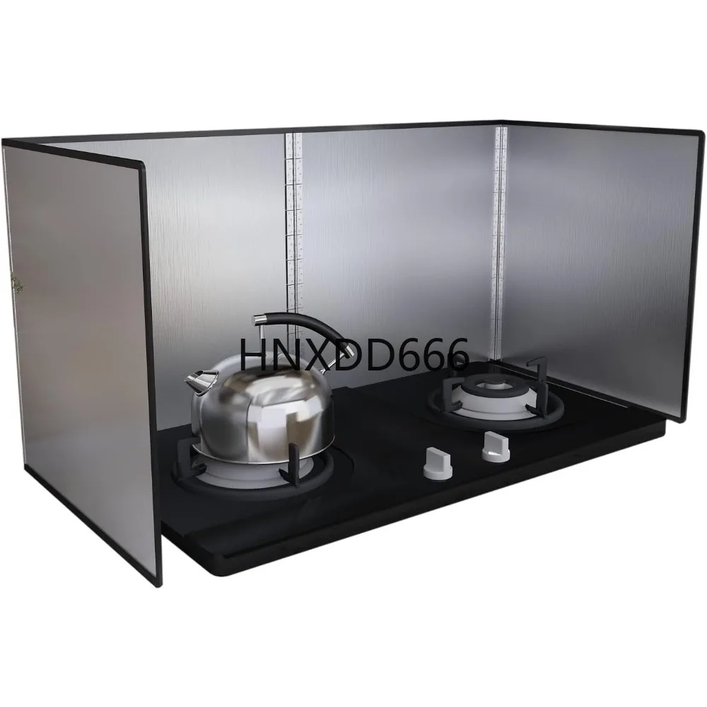 

Kitchen Grease Splatter Guard for Stove Top 4 Sided, Stainless Steel Splatter Screen, Anti Oil Splash Shield for Frying, Oil Baf