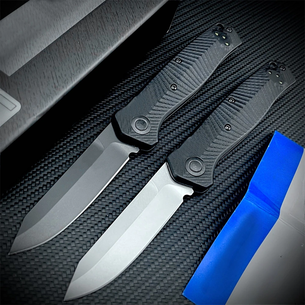 4 Colors BM 8551BK Tactical Hunter Folding Knife D2 Sharp Blade Nylon Fiberglass Handle for Wilderness Survival EDC Pocket Knife