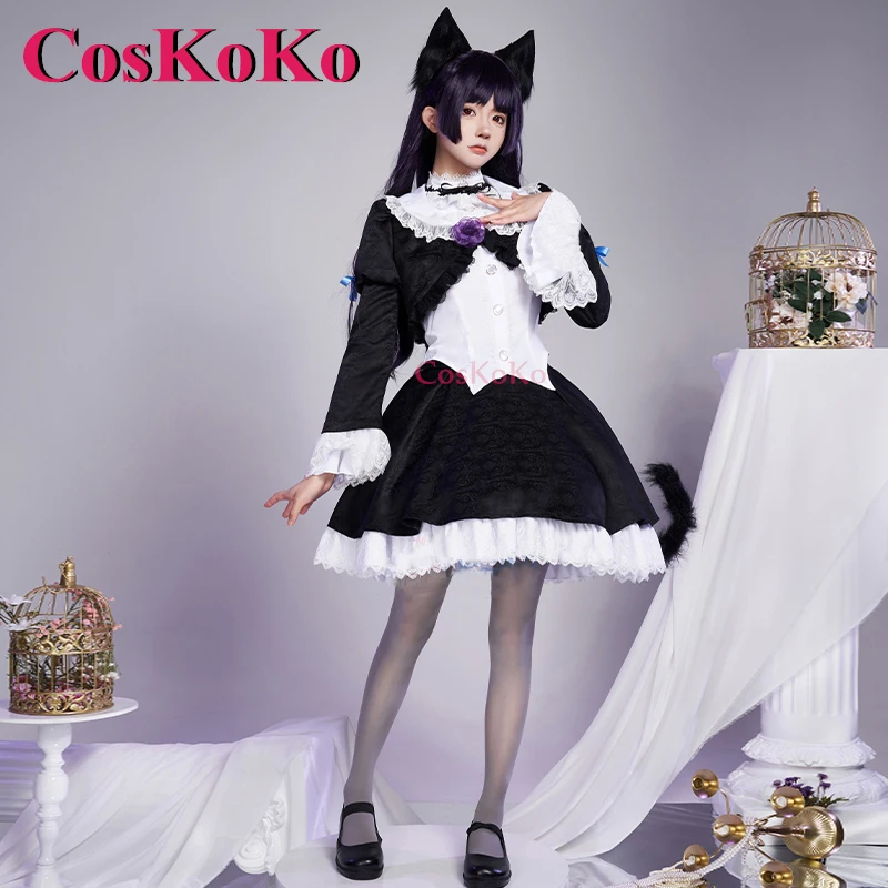 Coskoko gokō ruri คอสเพลย์อนิเมะน้องสาวของฉันไม่สามารถน่ารักนี้! เครื่องแต่งกายใหม่ kuroneko เดรสน่ารักหวานเล่นบทบาทใหม่