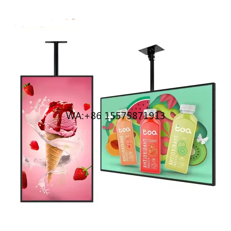 

Indoor Black LCD Advertising Equipment with Android Digital Poster Touch Screen for Shopping Mall Use Features Animation Display