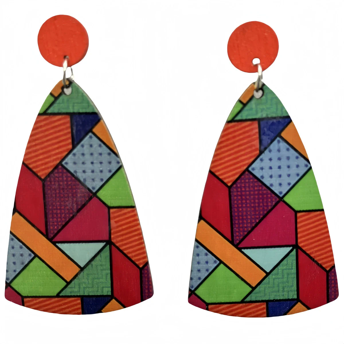 New African Ethnic Retro Wooden Earrings Bohemian Style Wooden Earrings Exaggerated Jewelry Decoration Gift
