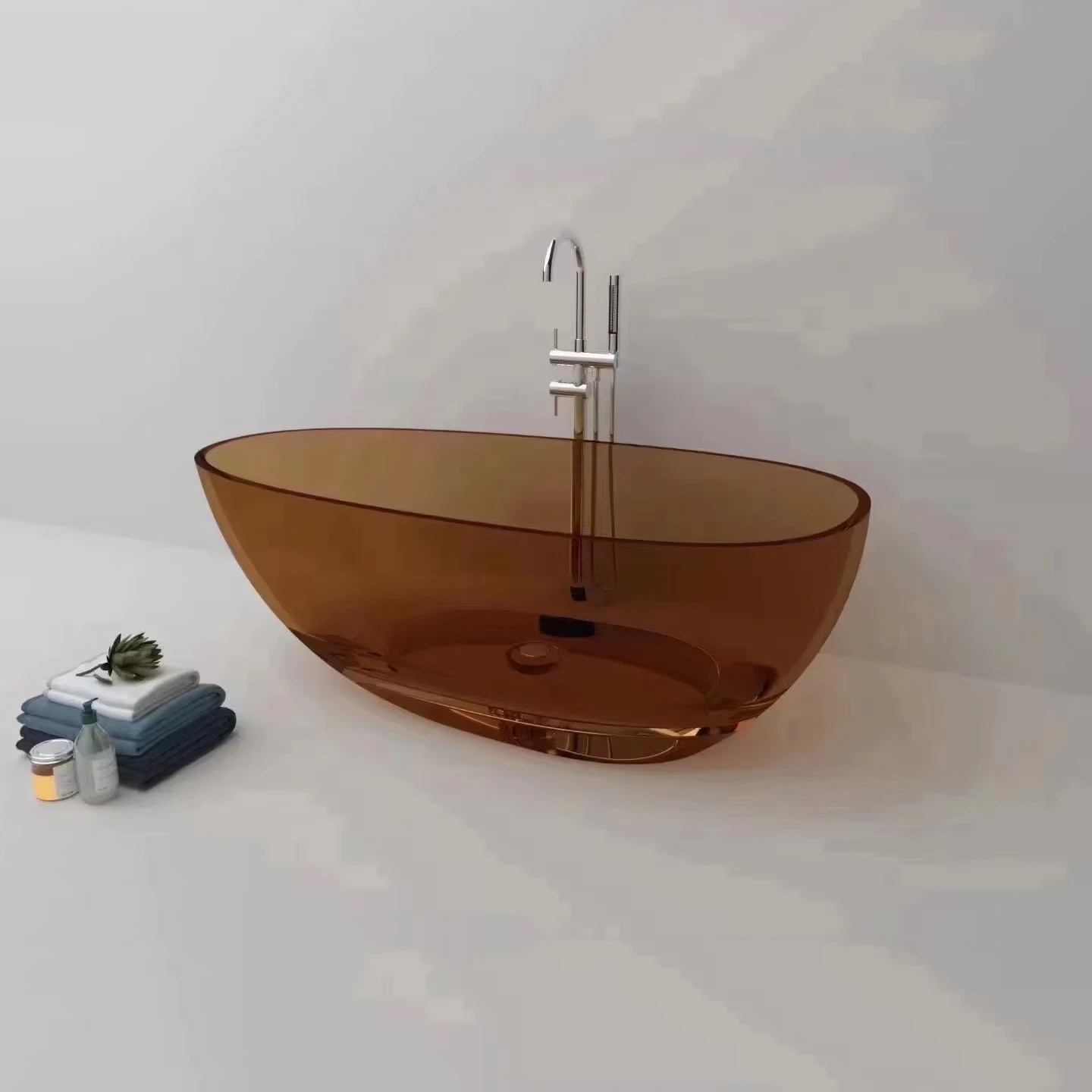 

1700x850x550mm Resin Acrylic Oval Colored Tub Celebrities Online Freestanding Floor Mounted Bathtub BV1005A