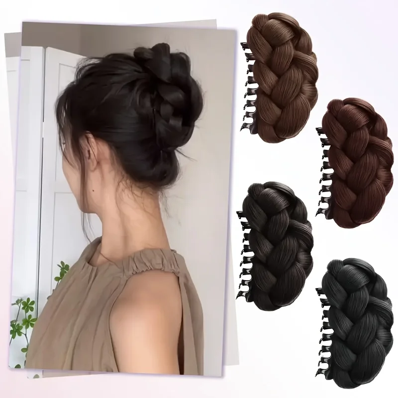 

Synthetic Fiber Ponytail Wig for Women - Features Clip-In Styles for Buns And Braids, Adds Instant Volume to Short Hair