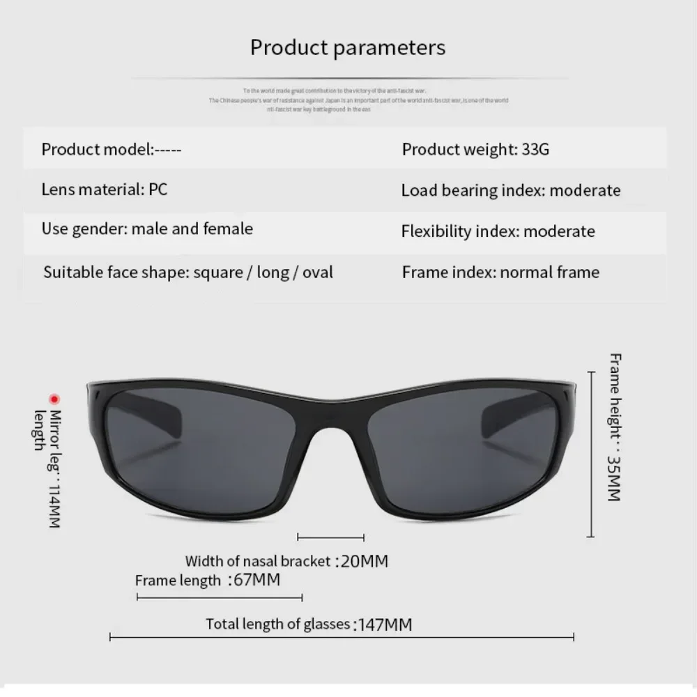 Fashion Cycling Glasses Sunglasses Men Women Sun Glasses Sports Goggle Camping Hiking Bicycle Eyewear Equipment