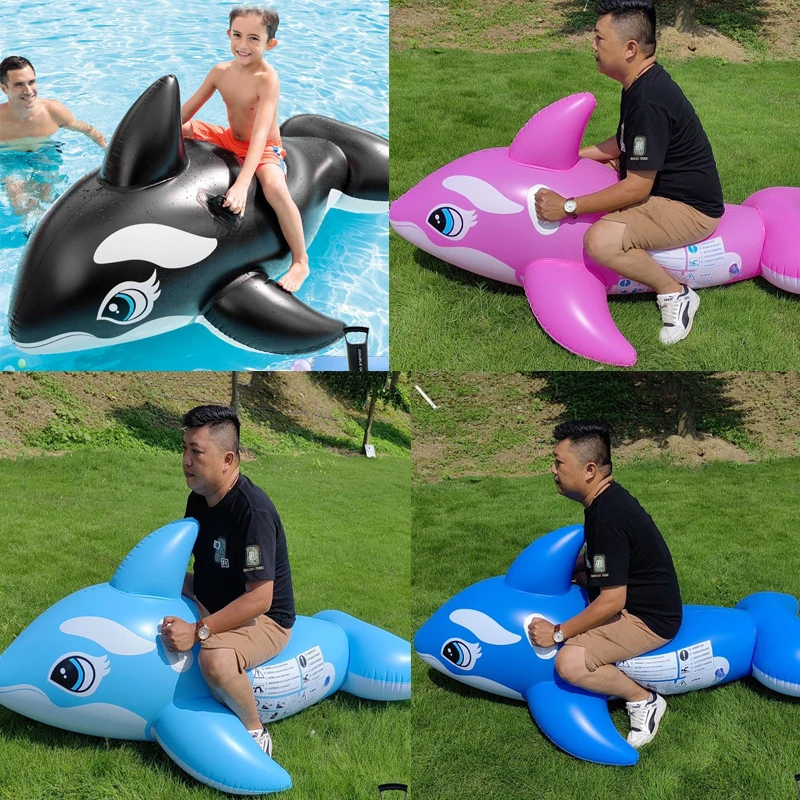 

Hot Selling Dolphin Floating Air Mount Thickened Swimming Float Pool Beach Lake Swimming Equipment Swimming Ring Float Row