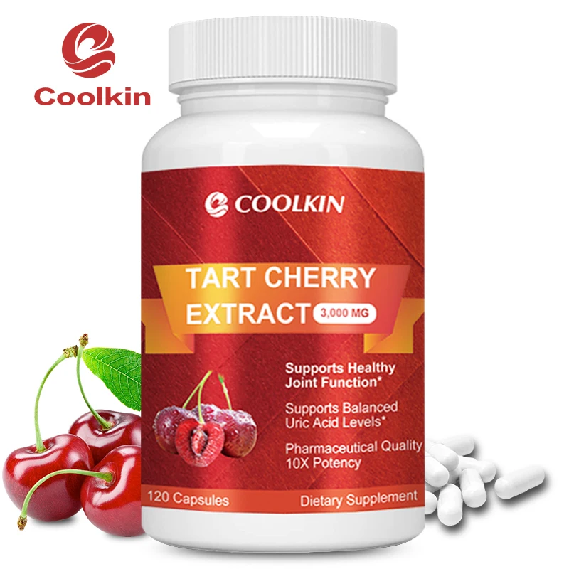 

Tart Cherry Extract Capsules - Supports Liver and Kidney Function, Promotes Joint Health
