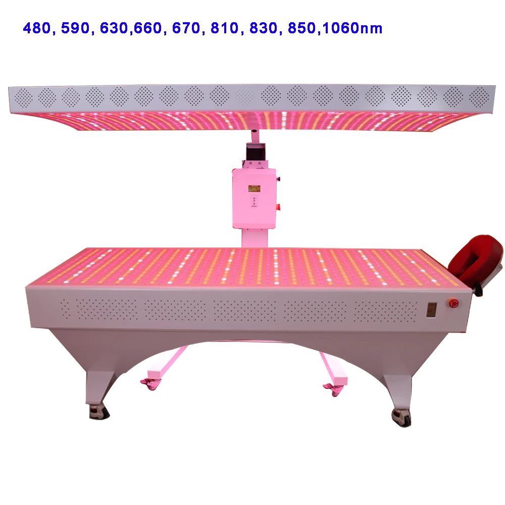 480, 590, 630,660, 670, 810, 830, 850,1060nm New arrival DIY touch control full body recharge relax Red Light Therapy Bed Capsul