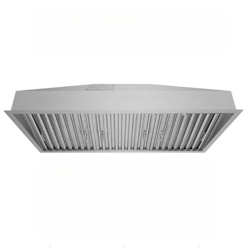 Stainless steel embedded range hood new frequency conversion silent exhaust large suction household kitchen electric open