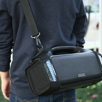 Portable Carrying Strap Case Nylon Travel Protective Case with Adjustable Shoulder Strap Accessories for Tribit StormBox Blast