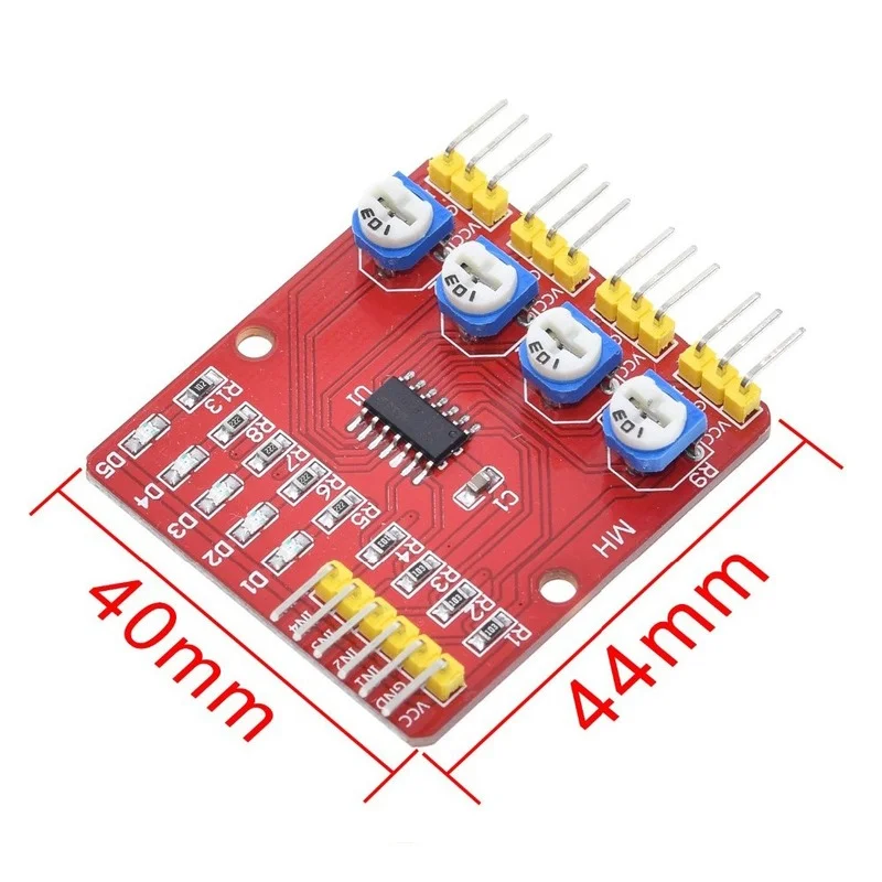 Vier Straße 4 Kanal Infrarot Detektor Tracking Übertragung Linie Hindernis Vermeidung Sensor Modul für Arduino Diy Auto Roboter