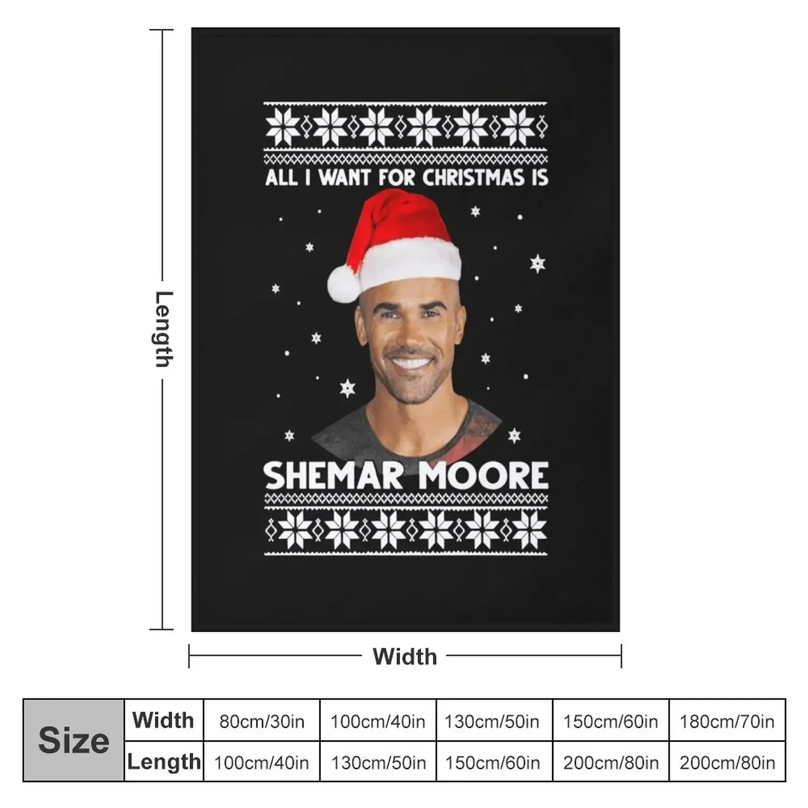 Store All i Want for Christmas is Shemar Moore Throw Blanket Comforter Thin Bed covers Blankets