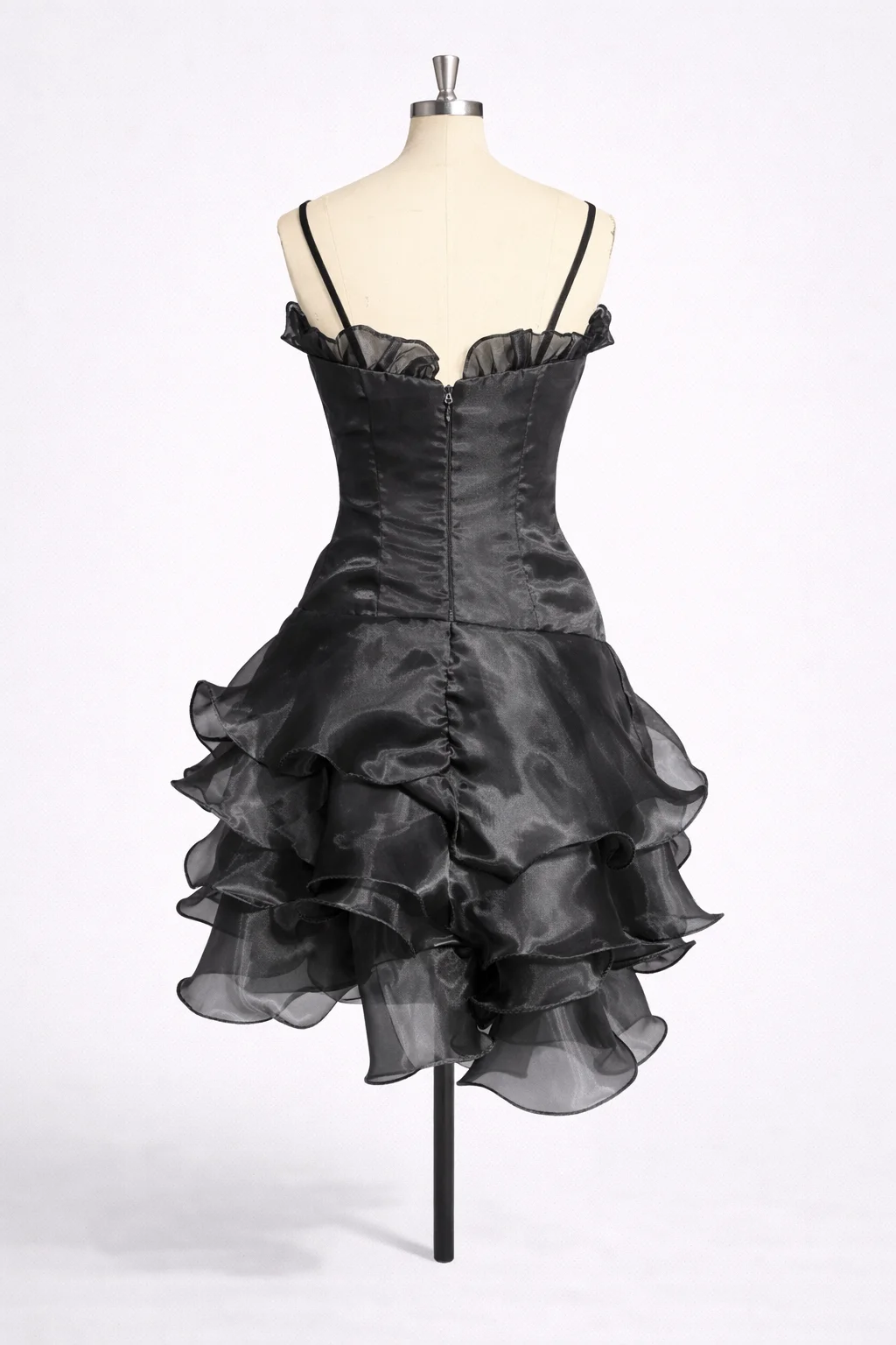 Sexy Evening Dresses Sleeveless Short Cocktal Dress 2026 Beading Tiered Organza Graduation Party Gown Women's Night Gala Dress image 5