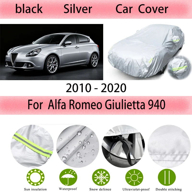 

For Alfa Romeo Giulietta 940 2010-2020 Outdoor Protection Full Car Covers Snow Cover Sunshade Waterproof Dustproof Exterior Car