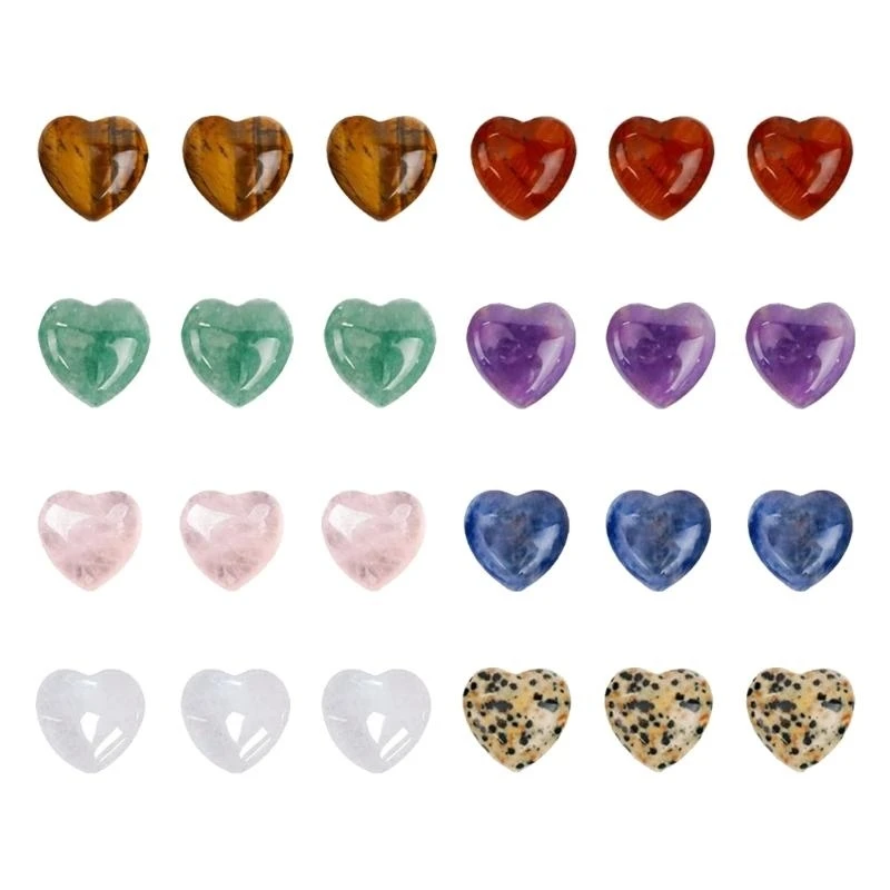 

24pcs Valentines Cards and Colorful Heart Stones For Class Gift Exchange