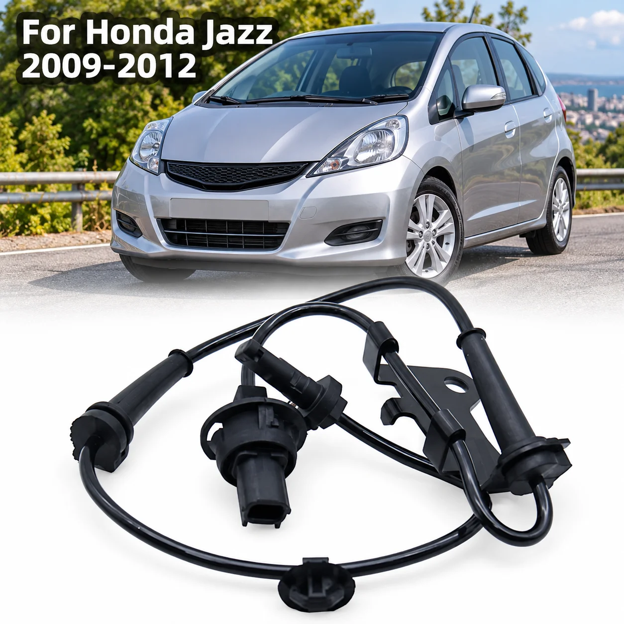 57450-TJ0-M01 Front Right ABS Wheel Speed Sensor For Honda City 2009-2011 Jazz 2009-2012 Insight 2009-2011 Replace 57450-TF0-003