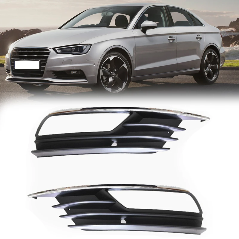 

Fog Light Cover For Audi A3 Quattro SEDAN 2013 2014 2015 2016 2017 Lower Grille Front Left Right Bumper 8V5807681A 8V5807682A