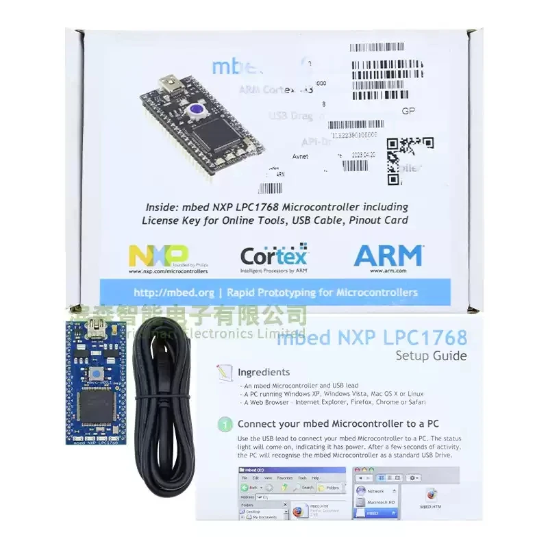 Placa de Desenvolvimento Spot OM11043 com Módulo NXP Mbed LPC1768 Demo Board Cortex-M3