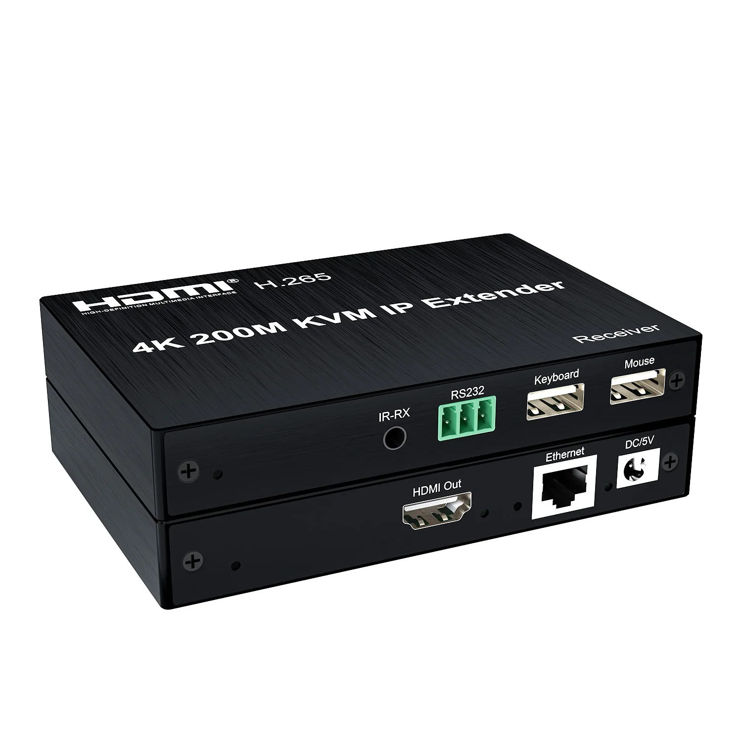 4K 200m HDMI Ethernet Extender Over IP RJ45 Cat5e/6 Cable Can Many To Many Transmitter and Receiver KVM Network Switch Splitter