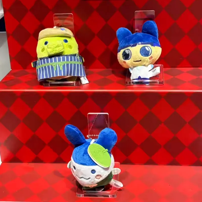 

Bandai Tamagotchi плюшевый брелок Happy Shop Staff Series аниме персонаж плюшевая игрушка сумка подвесной орнамент Коллекционные модные игрушки