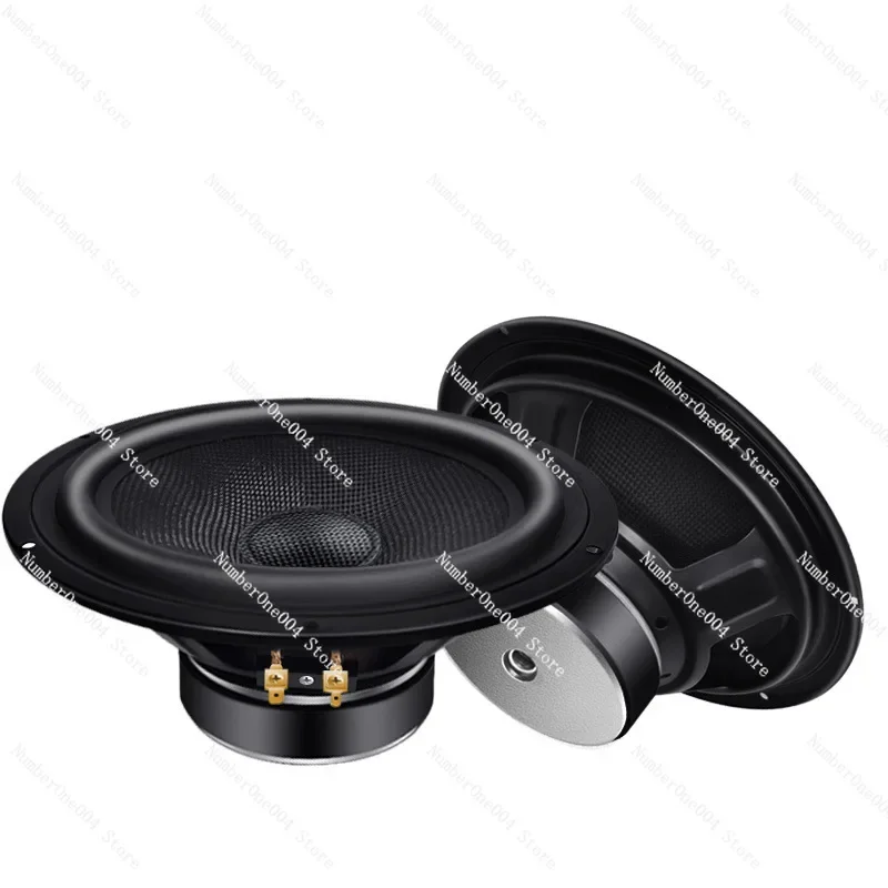 

"8" 6Ω Carbon Fiber Car Speaker - 50/80W Tri-Magnet Full Range w/ Dual Bass