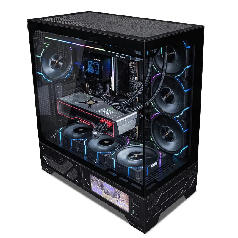 VALKYRIE VK03 M-ATX Computer Case with Screen Glass Side Panel