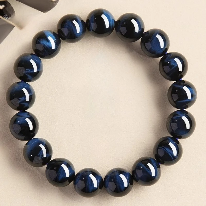 

Tiger's Eye Stone Bracelet Women's Natural Blue Tiger's
