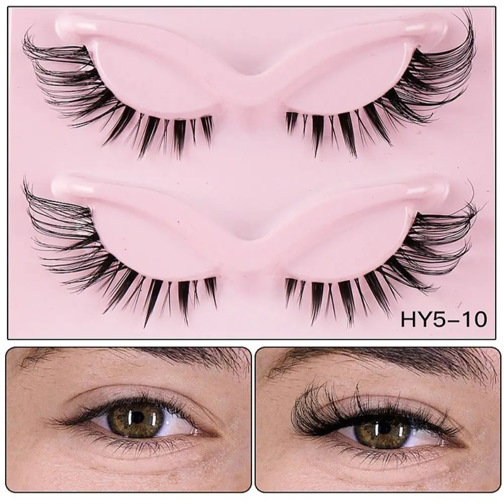 3D Kunstvezel Vrouwen Schoonheid Dikke Lange Wimpers Fox Eye Valse Wimpers Oogverlenging